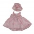 Satin Pink Flowers 2 Pieces Set - Baby Girls Clothes