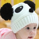 White Glow Mousey on the Crawl knitted beanie / hats - Babies Accessories